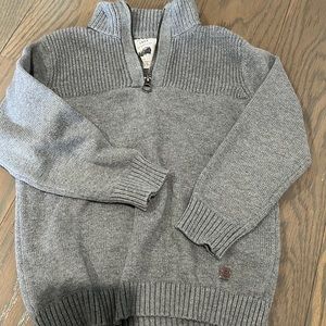 Zara zip neck knit sweater